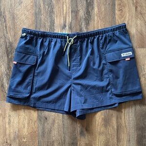 Columbia Women's Blue Casual PFG Open Water Shorts New With Tags XXL